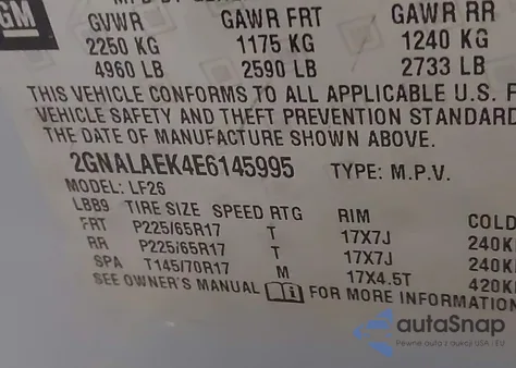 2014 Chevrolet Equinox Ls from USA, damaged, VIN 2GNALAEK4E6145995